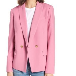 J Crew Dover Blazer in Decorative Pink